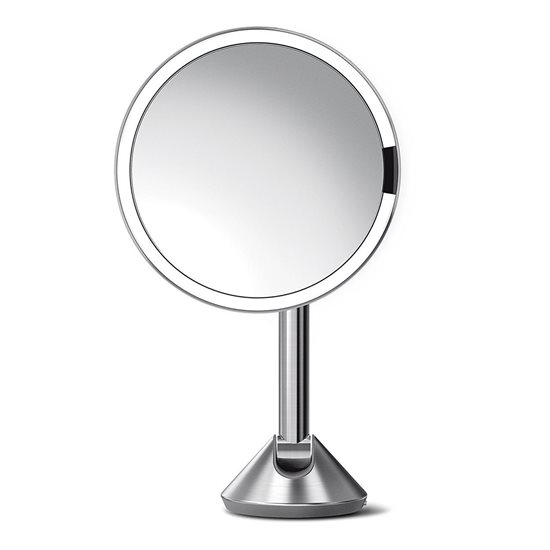 Makiažo veidrodis su jutikliu, tvirtinamas prie sienos, 23 cm - simplehuman