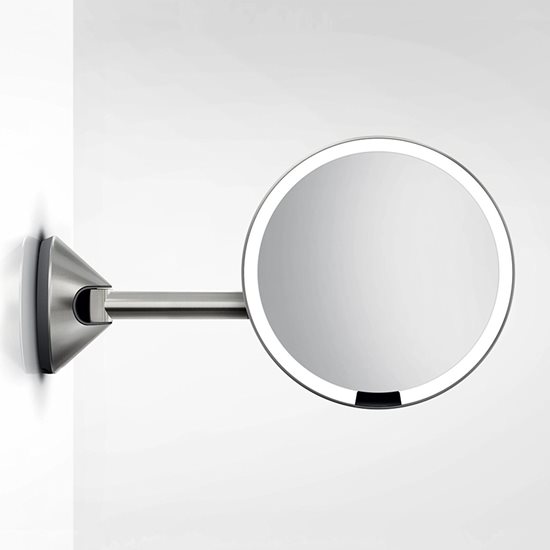 Зеркало для макияжа с датчиком, настенное крепление, 23 см - simplehuman