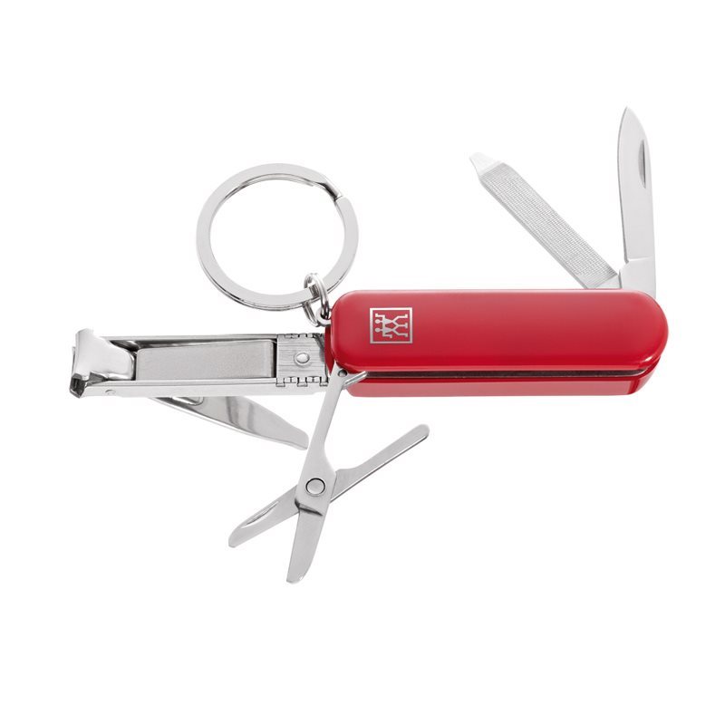 Multi-purpose manicure - Classic Inox | KitchenShop Red tool, steel, Zwilling stainless