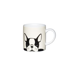 Porcelain espresso cup, "French bulldog" model, 80 ml - by Kitchen Craft