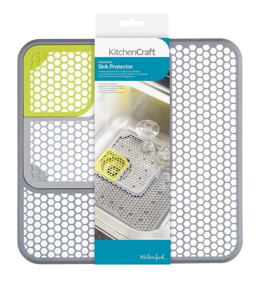 Halter zum Abtrocknen von Geschirr, 30 x 30 cm, Silikon - von Kitchen Craft