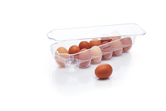 Køleskab til æg, 32,5 x 11,5 cm, plastik - fra Kitchen Craft