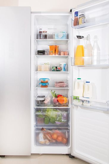 Plastikinis padėklas šaldytuvui, sulčių skardinėms laikyti - by Kitchen Craft