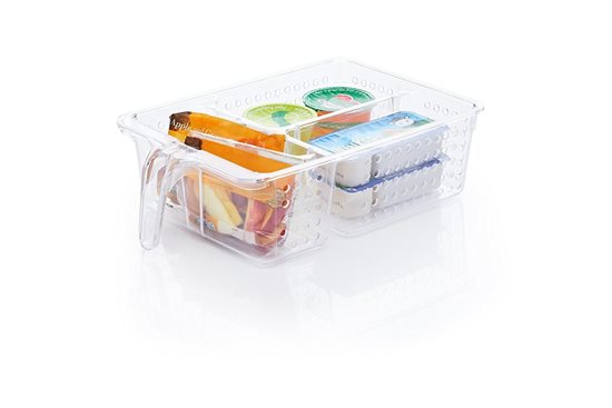 Bandeja de 3 compartimentos para geladeira, plástico - por Kitchen Craft