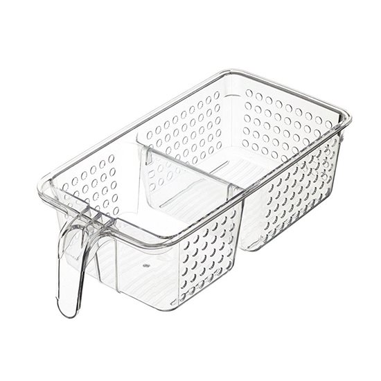 2-compartment tray for refrigerator, made from plastic - by Kitchen Craft