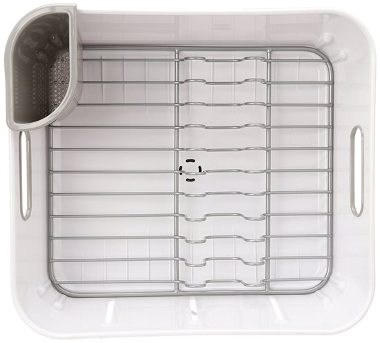Dish drying rack, plastic, 37 × 32.6 × 17.2 cm - simplehuman