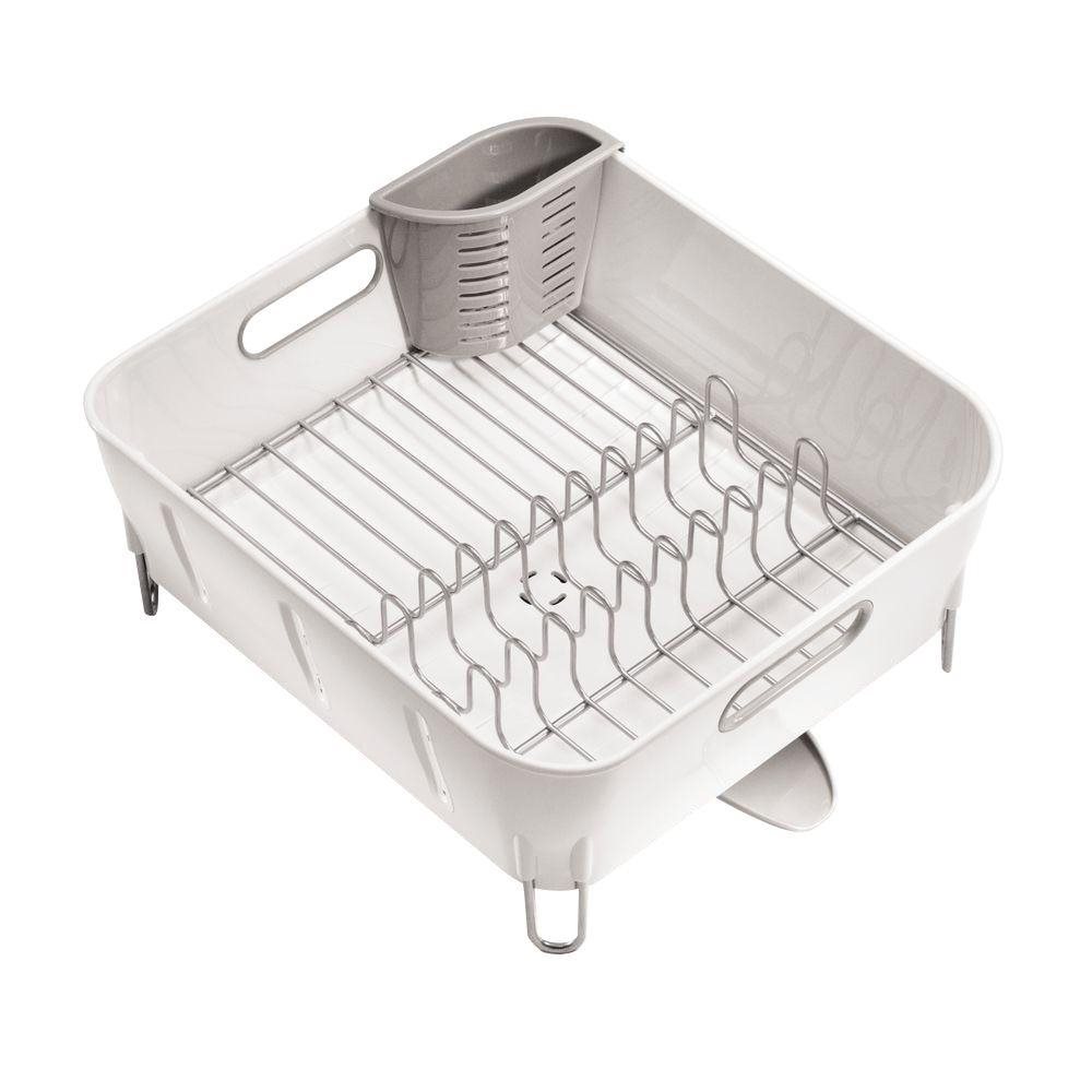 Simplehuman Dish drying rack with cup and glass holders - KT1190