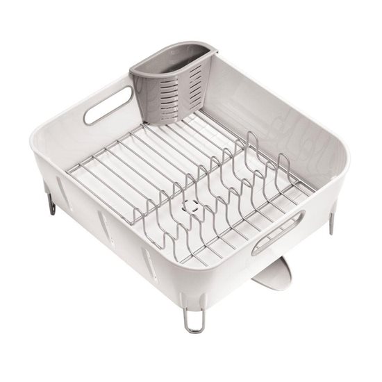 Dish drying rack, plastic, 37 × 32.6 × 17.2 cm - simplehuman