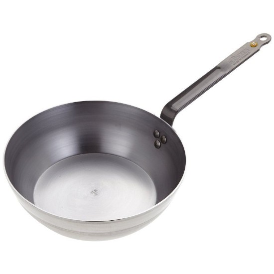 Pan sauté domhain, cruach, 28cm, "Mineral B" - de Buyer