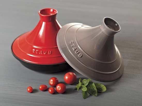 Cast iron Tajine with ceramic lid, 28 cm Cherry - Staub 