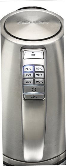 Chaleira de aço inoxidável, 1,7 l, 2750 W, Prata - Cuisinart