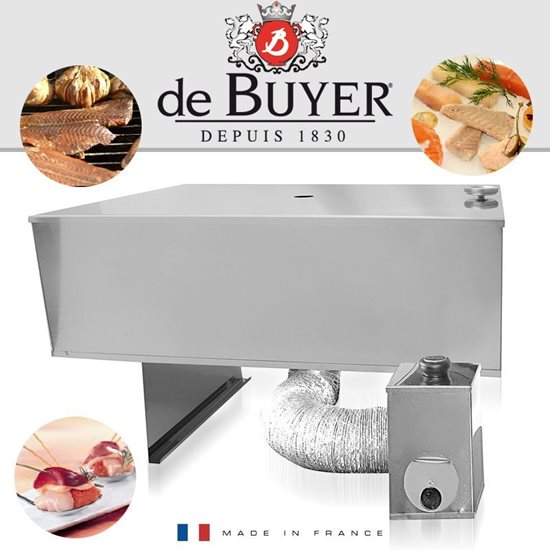 Stainless steel smokehouse, 31 x 31 cm - de Buyer