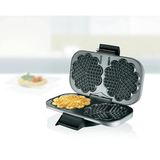 Herzförmiges Waffelbackgerät, 1200 W - Unold