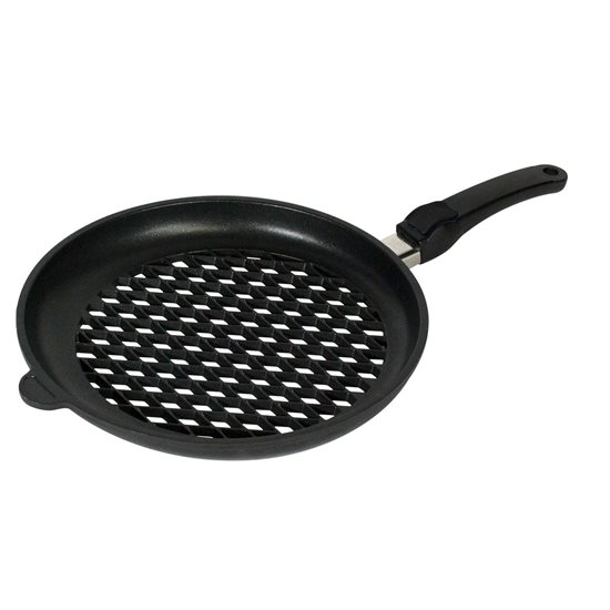 Grill tava, perforirana, aluminijska, 32 cm - AMT Gastroguss