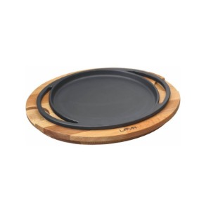Pizza/pancake tray, with wooden stand, 20 cm - LAVA brand