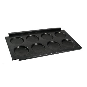 Tray for cooking burgers, aluminum, 53 x 33 cm, GN 1/1 - AMT Gastroguss