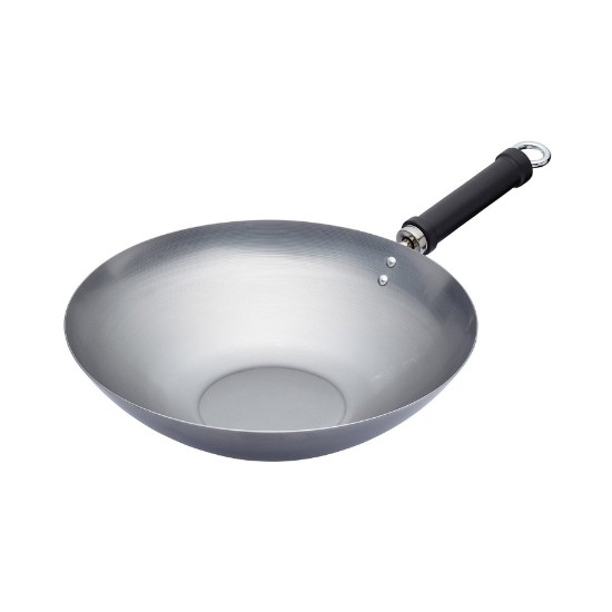 Wok-paistinpannu, hiiliteräs, 30 cm – Kitchen Craft