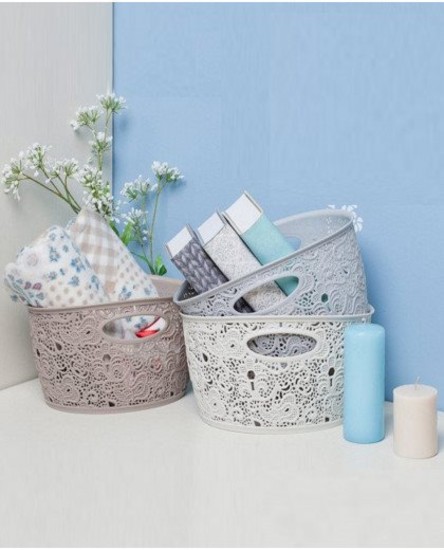 Plastic storage basket, 22 x 17 x 12 cm, White - Curver