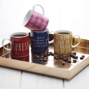 "Running late" Espresso cup, 80 ml - by Kitchen Craft