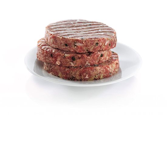 Set with press for burgers and 100 waxed discs, 9 cm - by Kitchen Craft