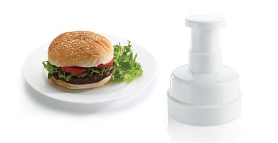 Set with press for burgers and 100 waxed discs, 9 cm - by Kitchen Craft