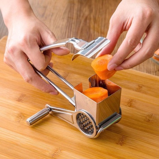 Daugiafunkcis rotacinių trintuvų rinkinys su 3 būgnais, nerūdijančio plieno - Kitchen Craft