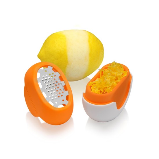 "Flexi Zesti" citrus rivejern, rustfrit stål, orange farve - Microplane