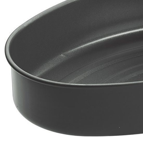 Ovalus padėklas kepsniams, 27 x 18 cm, anglinis plienas - Kitchen Craft