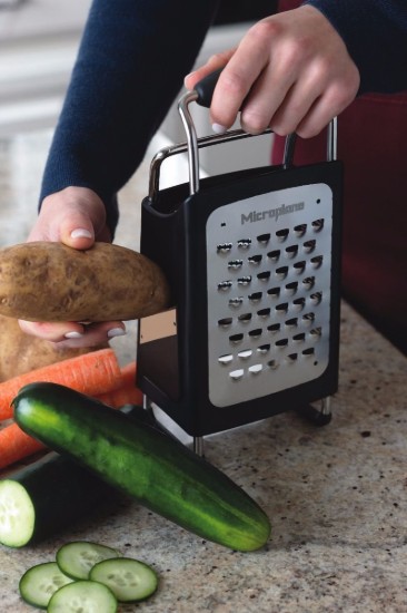Multifunctional grater, stainless steel, with 4 sides - Microplane