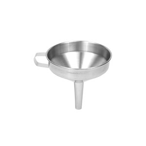 Funnel with handle, 12 cm, stainless steel