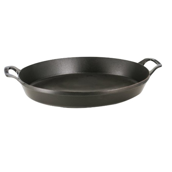 Oval oven dish, cast iron, 37cm, Black - Staub 