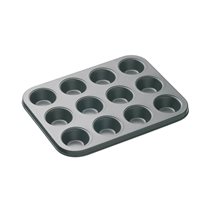 Tray for 12 mini muffins, 26 x 20 cm, made from carbon steel - by Kitchen Craft