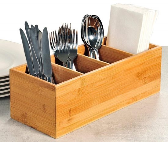 Cutlery box, 35 x 12 cm, bamboo wood - Kesper