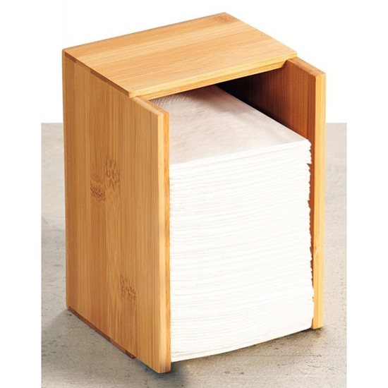 Caja de cubiertos y servilletas, 18 x 12 cm, bambú - Kesper