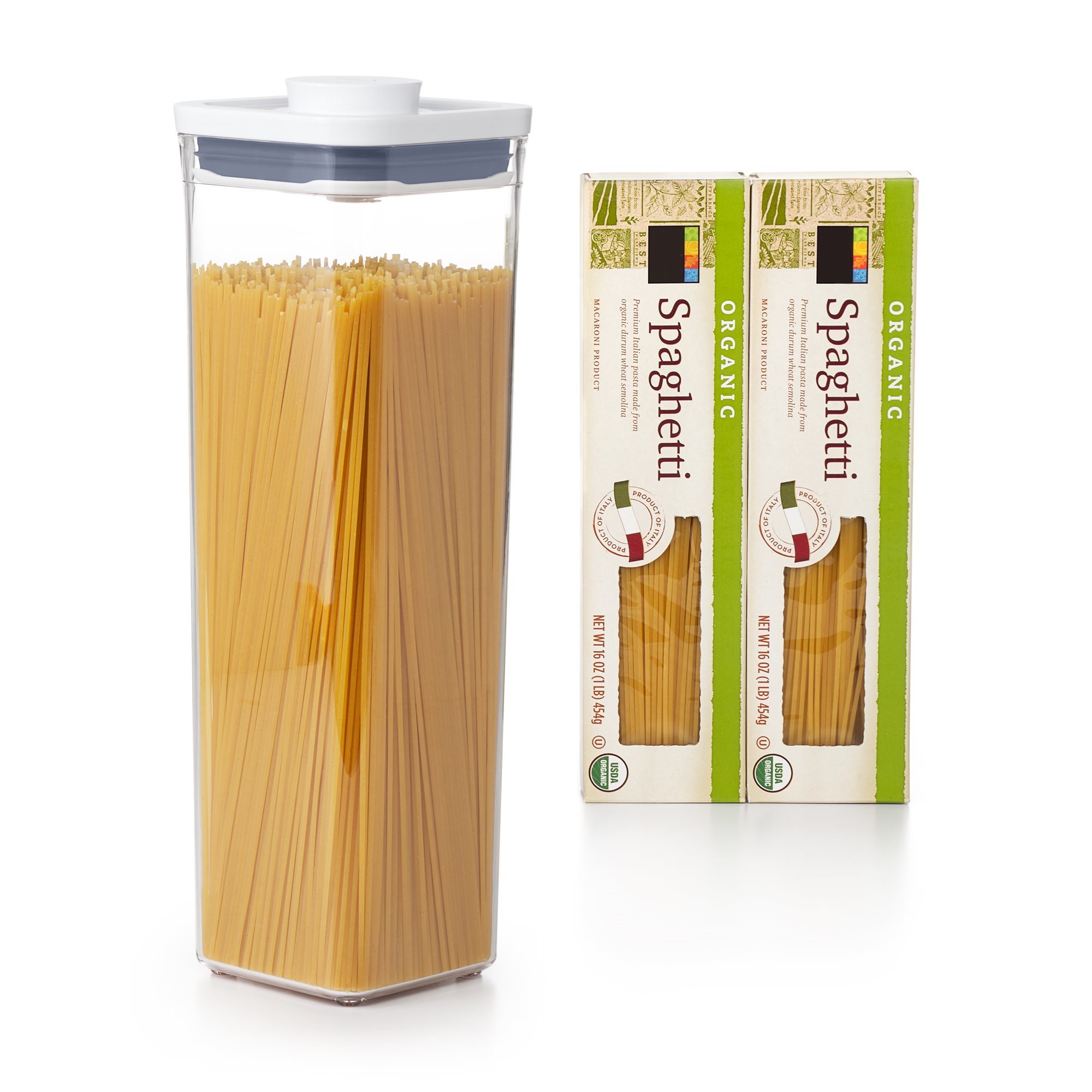 Distributeur de céréales 1.6L Conteneurs à spaghetti Distributeur de  nourriture Conteneurs à pâtes Spaghetti pour noix Céréales Café Spaghetti  Farine 