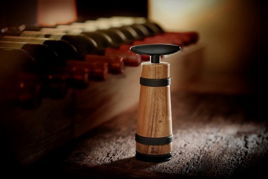 Corkscrew, 18 cm, walnut tree wood, <<Barrel>> - Peugeot