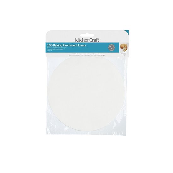 Set de papier cuisson, 100 pièces, 20 cm - par Kitchen Craft