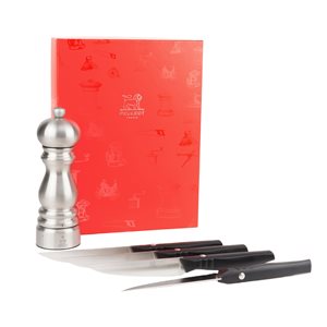 Set of pepper grinder and 4 steak knives - Peugeot