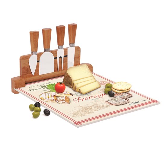 "Fromage" peynir servisi için 5 parçalı set, 30 x 25 cm - Nuova R2S