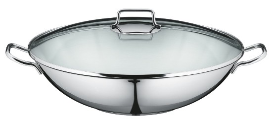 Wok-pannu, 4 kpl, ruostumaton teräs, 36 cm, "Macao" - WMF