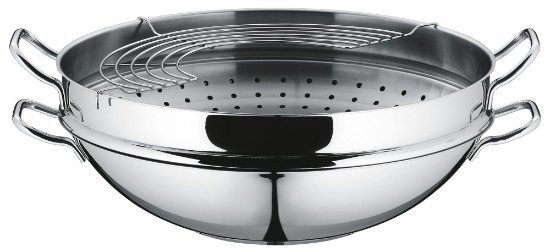 Poêle wok, 4 pièces, acier inoxydable, 36 cm, « Macao » - WMF