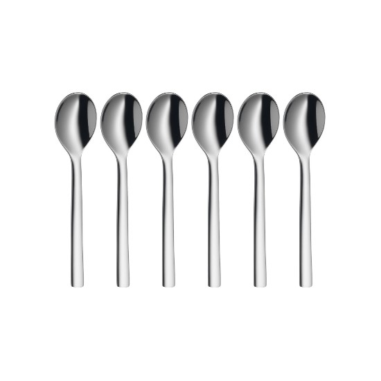 Set med 6 espressoskedar, rostfritt stål, 11 cm, "Nuova" - WMF