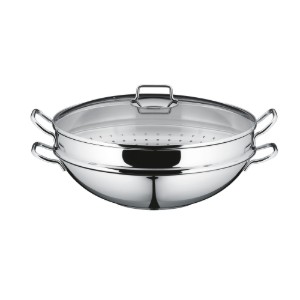 Wokpan, 4 stuks, roestvrij staal, 36 cm, "Macao" - WMF