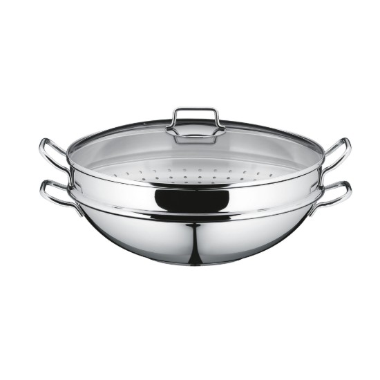 Patelnia wok, 4 sztuki, stal nierdzewna, 36 cm, "Macao"  - WMF