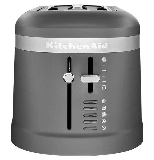 Toaster b'2 slots, Design, Charcoal Gray - KitchenAid