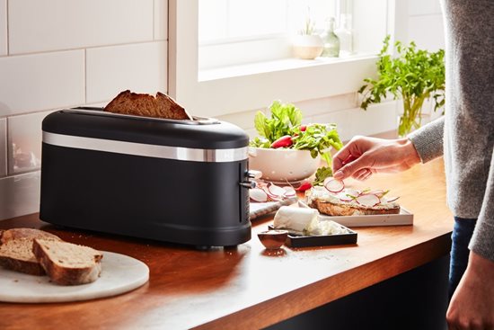 1-slot toaster, Design, Matte Black - KitchenAid