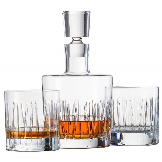 Set of decanter and 2 whiskey glasses, crystalline glass, 'Basic Bar Motion' - Schott Zwiesel