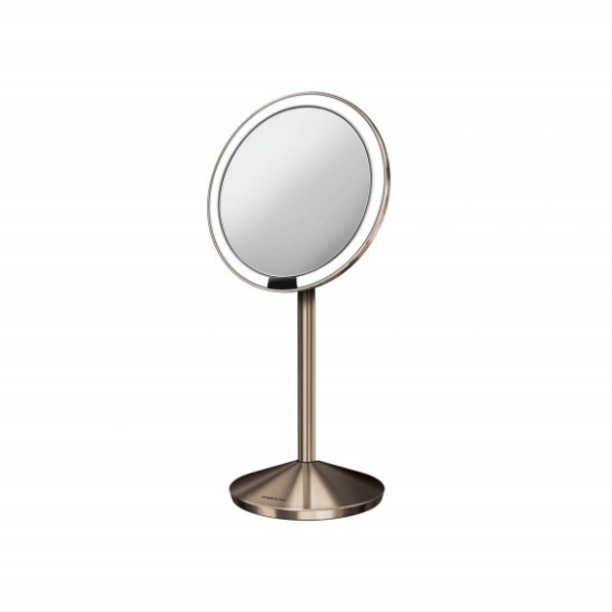 Огледало за шминкање са сензором, 11,5 цм, Rose Gold - simplehuman