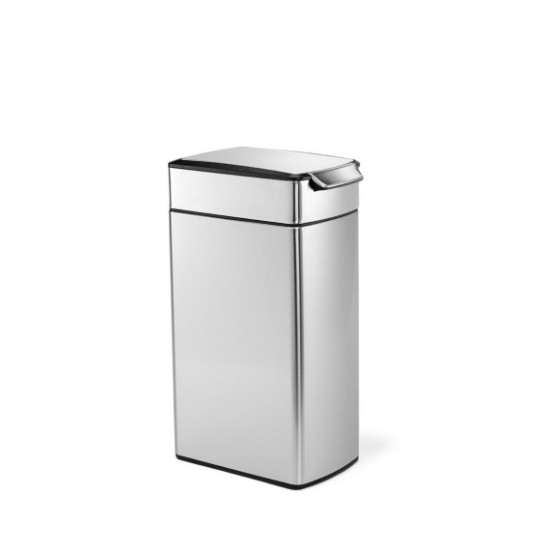 Кошче за боклук с тъч бар, 40 L, неръждаема стомана, Slim - simplehuman