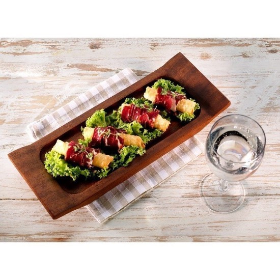 Wooden serving platter, 36 x 14 cm - LAVA brand